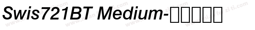Swis721BT Medium字体转换